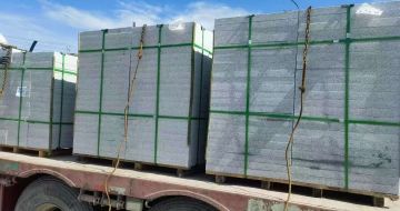 渭南 芝麻白花岗岩地铺石装车日常