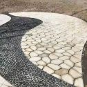 渭南 黄金麻冰裂纹地铺石工地铺装案例