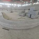 渭南 芝麻白异形坐凳，自然面光面弧形加工