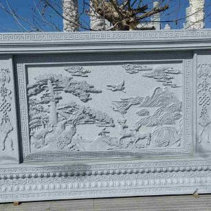 渭南 芝麻白大型照壁，屏风，影壁