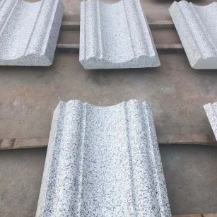 渭南 白麻花岗岩光面别墅线条