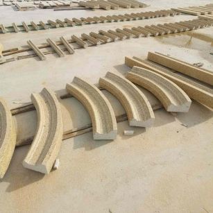 渭南 黄金麻花岗岩别墅线条