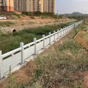 渭南 白麻河道栏杆效果展示图