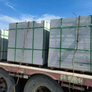 渭南 芝麻白花岗岩地铺石装车日常