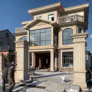 渭南 黄金麻花岗岩荔枝面别墅外墙干挂私家专属