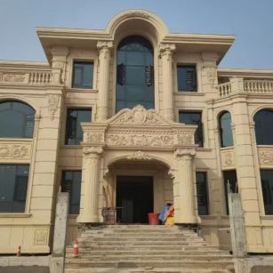 渭南 黄金麻花岗岩别墅外墙干挂