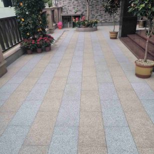 渭南 黄金麻白麻荔枝面庭院铺装展示