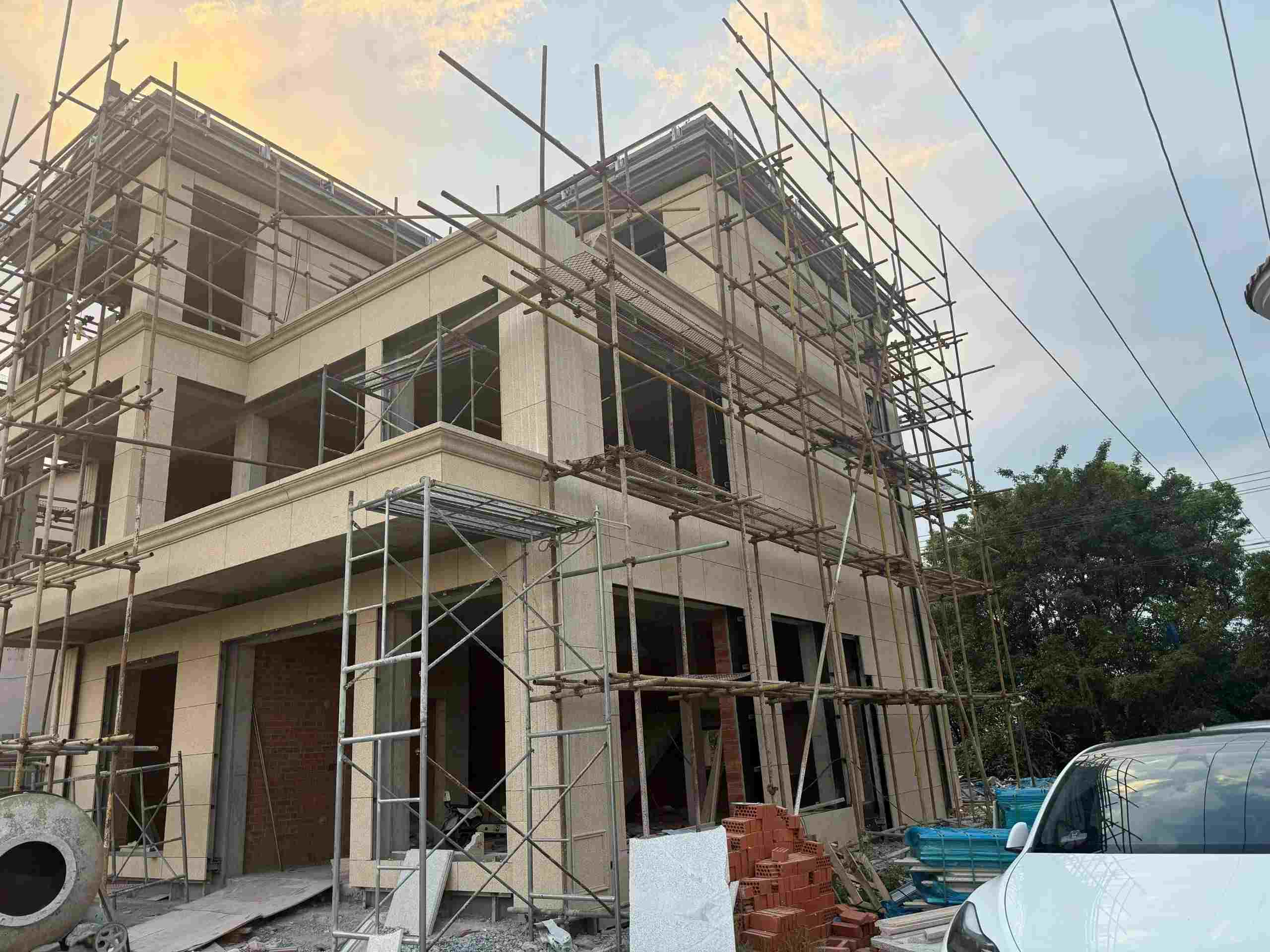 渭南 黄金麻荔枝面花岗岩外墙干挂