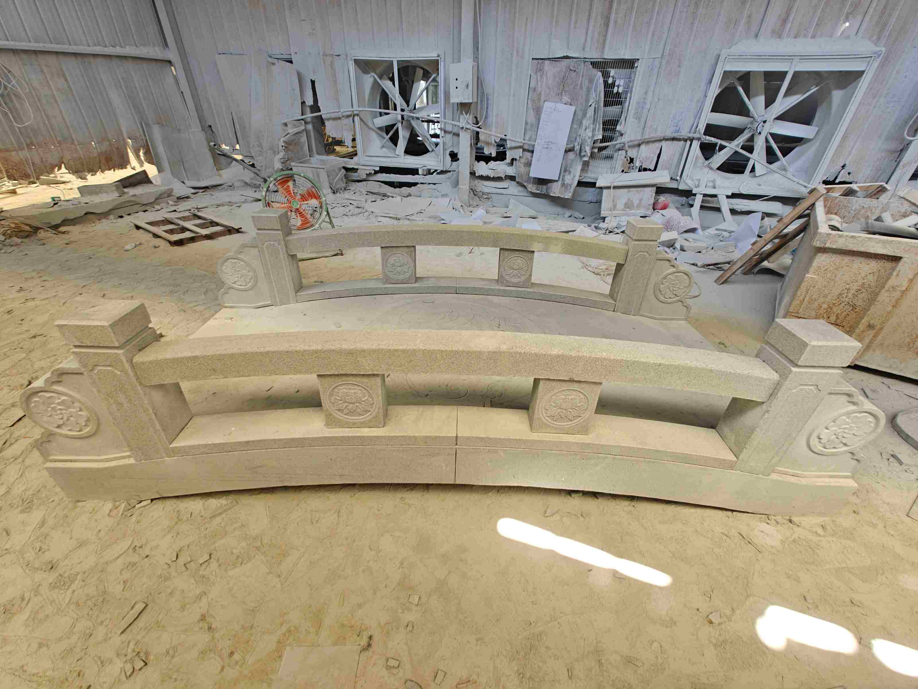 渭南 芝麻灰花岗岩异形加工-拱桥，石桥