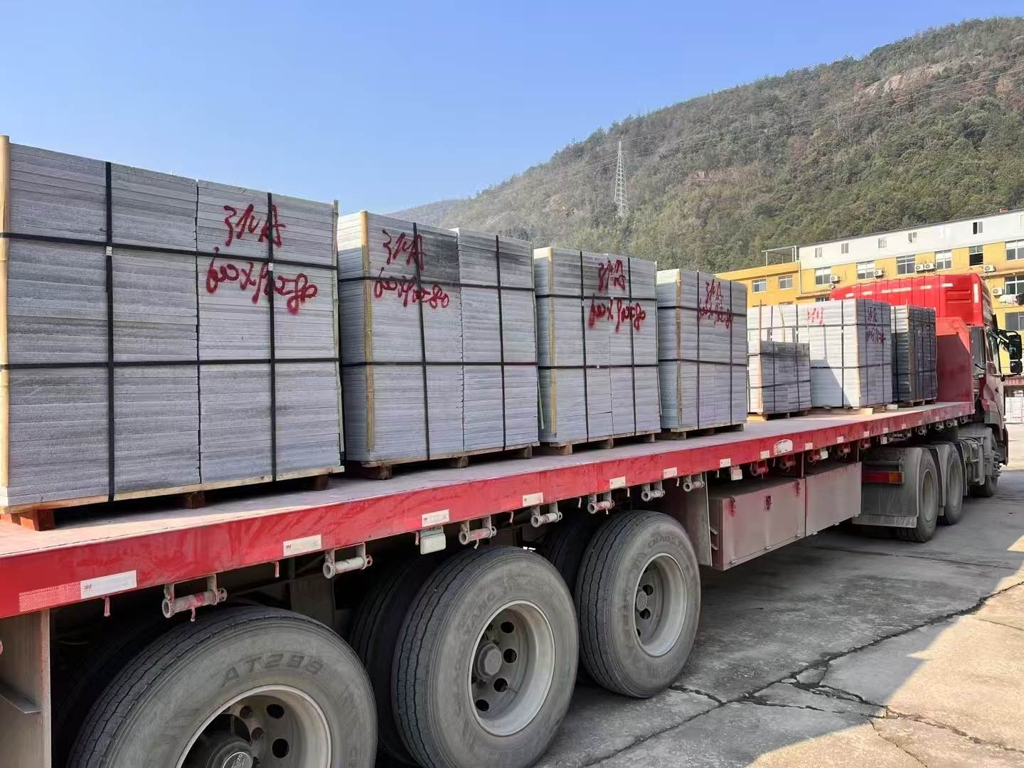 渭南 芝麻灰地铺石出货日常