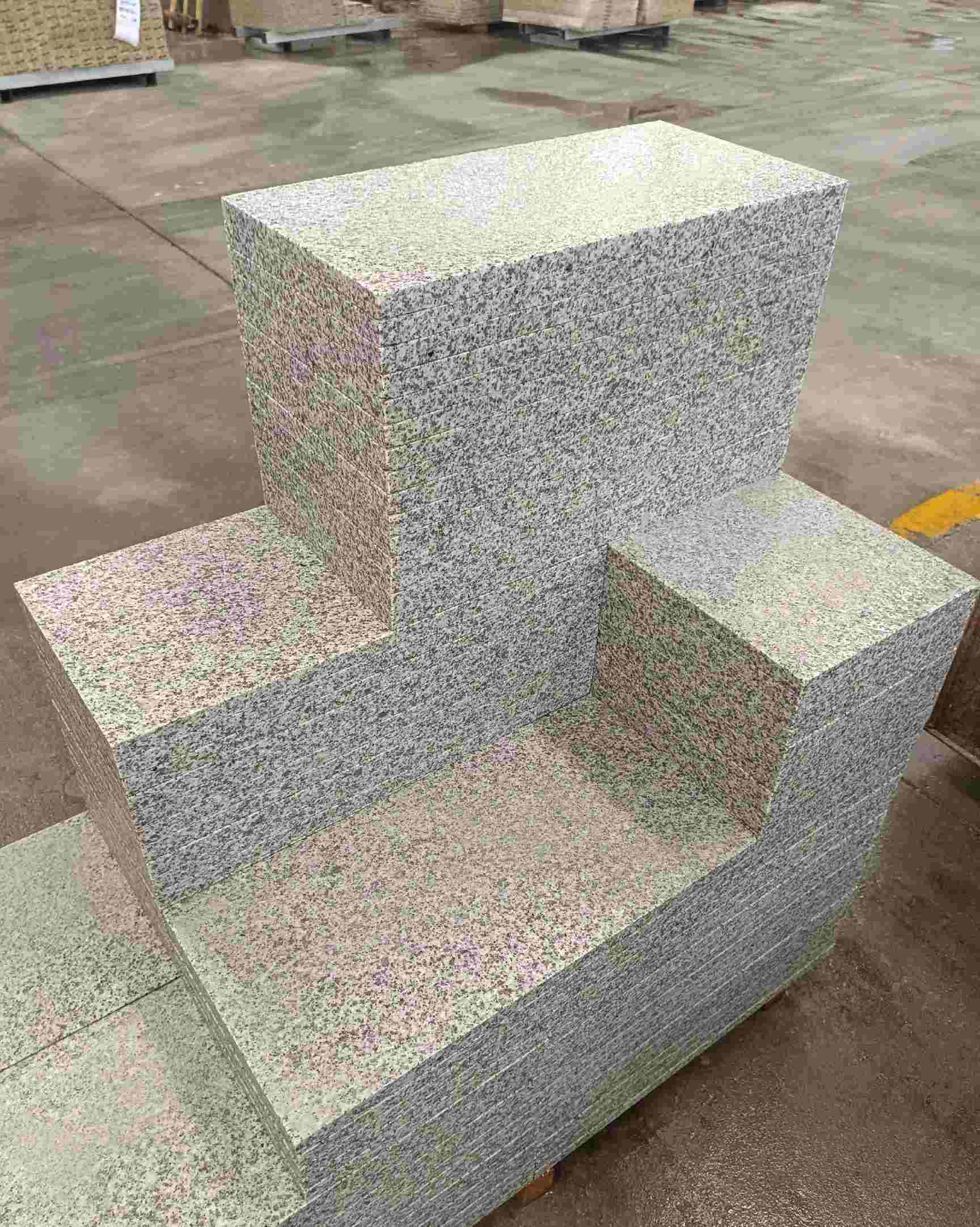 渭南 白麻花岗岩荔枝面地铺石