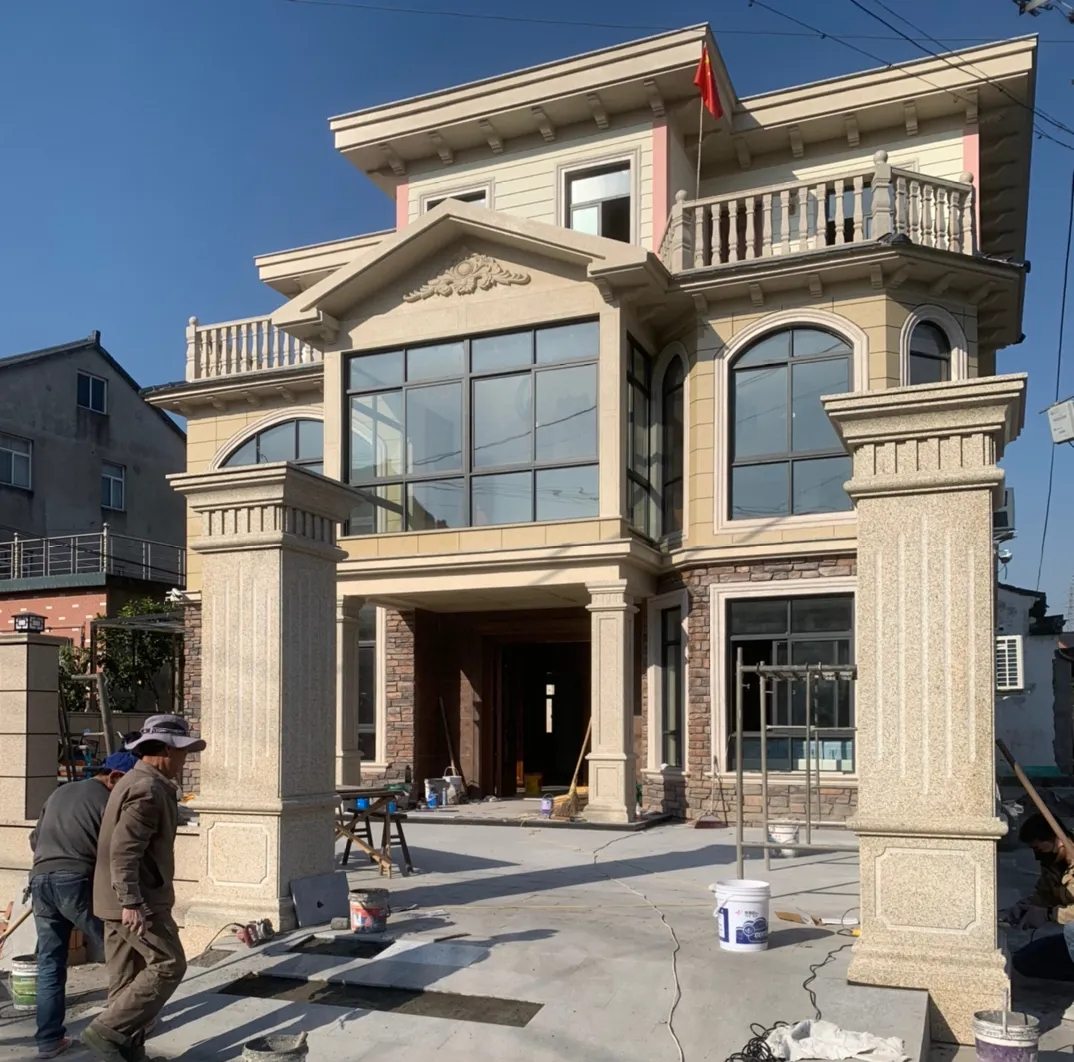 渭南 黄金麻花岗岩荔枝面别墅外墙干挂私家专属