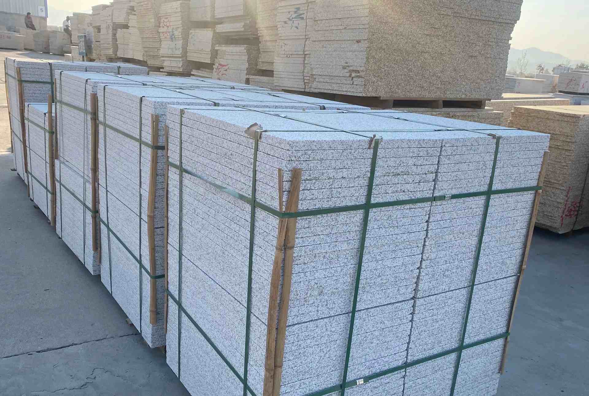 渭南 白麻花岗岩荔枝面地铺石